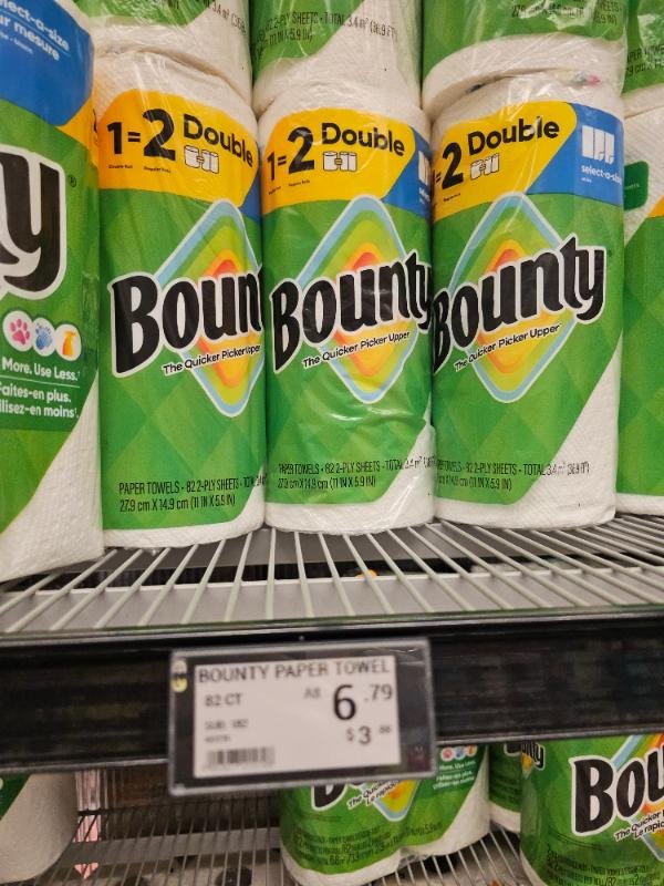 Bounty 1=2 Double Paper Towel